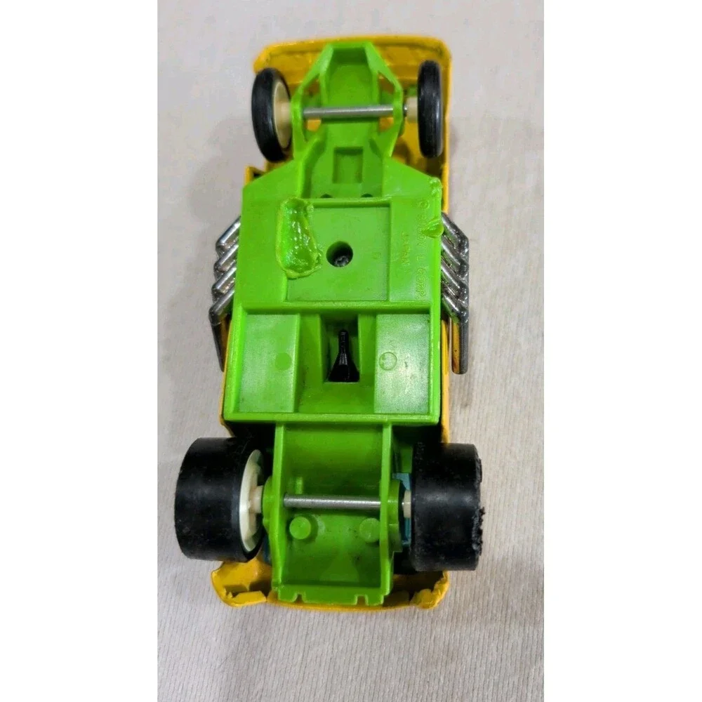 Vintage Buddy L Corp Japan Yellow Dragon 540 Cu. In. Toy Car Metal & Plastic 6